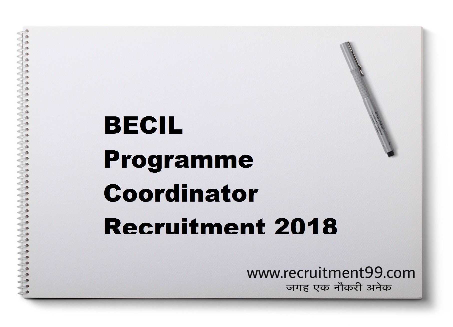 BECIL Programme Coordinator Recruitment Admit Card Result 2018