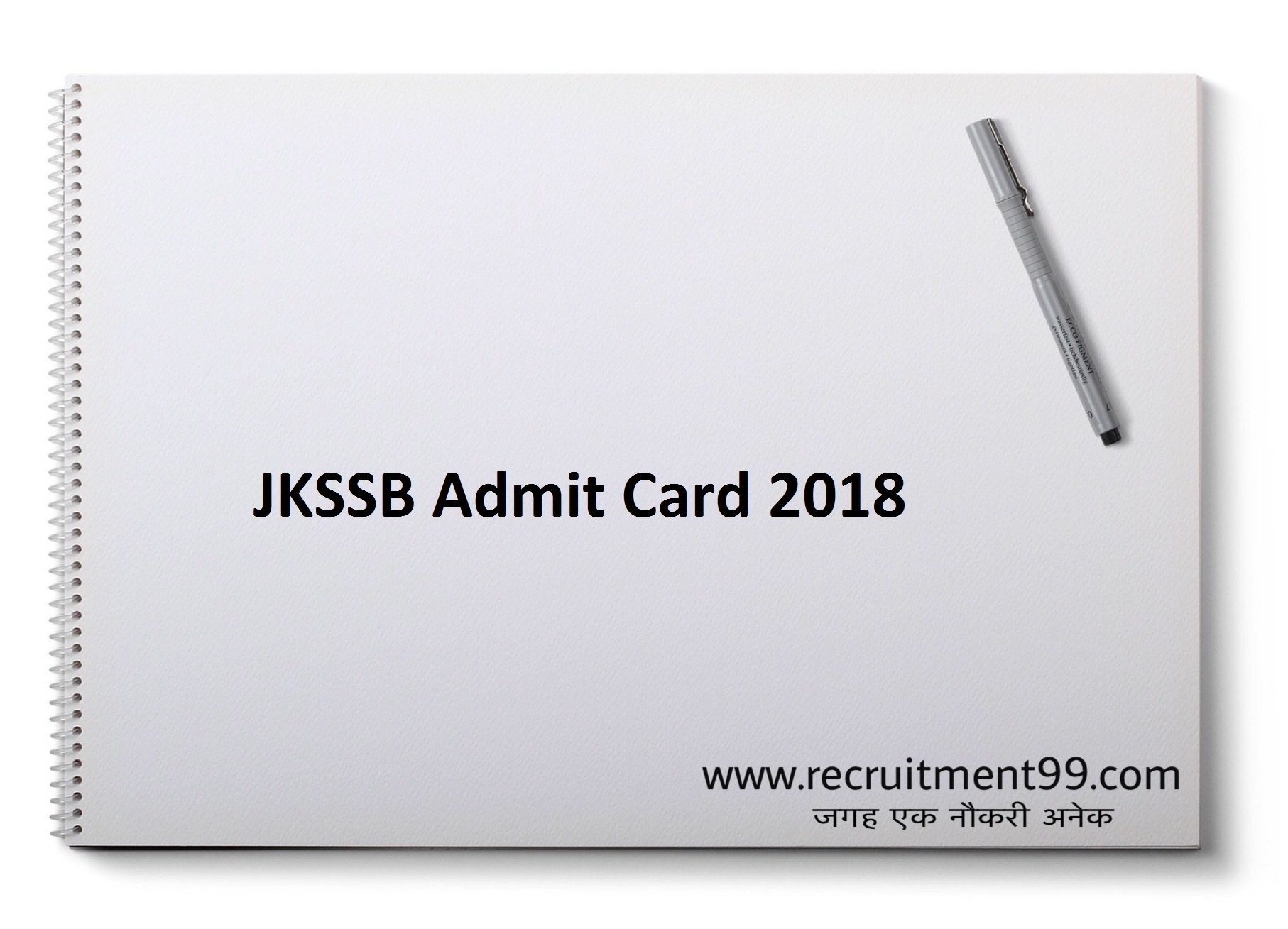 JKSSB Junior Stenographer, JE, Junior Assistant Recruitment Admit Card & Result 2018