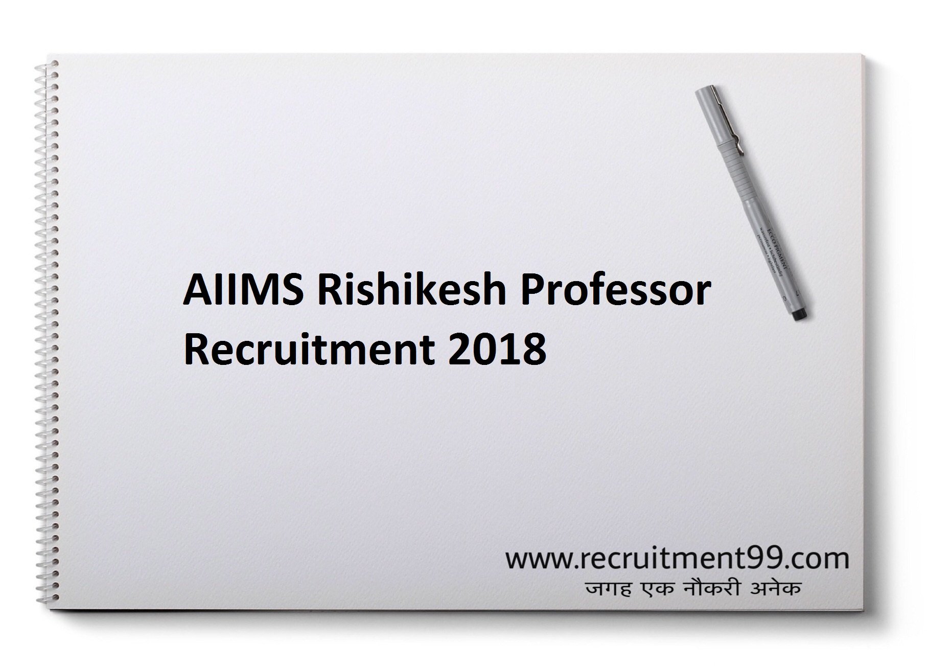 AIIMS Rishikesh Professor Recruitment Admit Card Result 2018