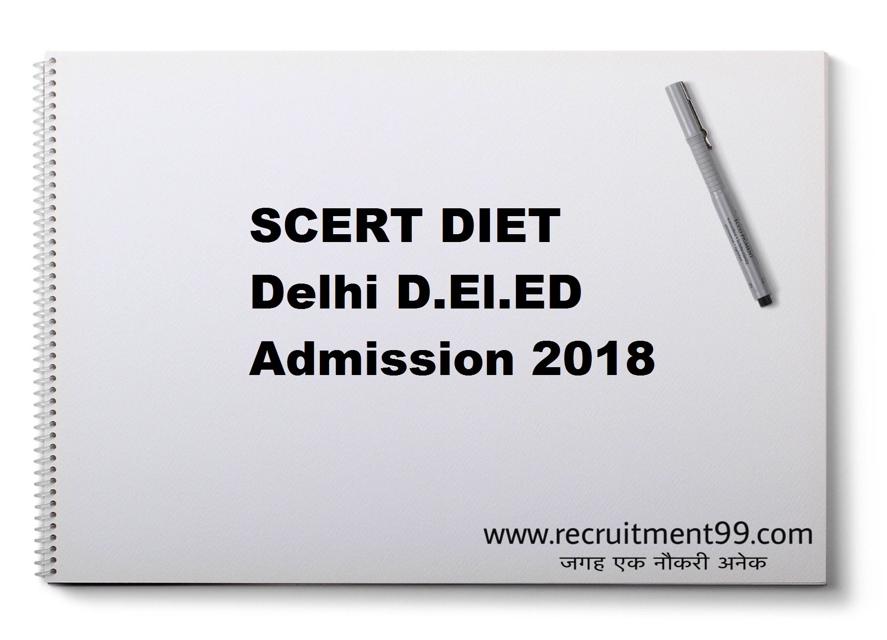 SCERT DIET Delhi D.El.ED Admission Merit list Cut Off 2018