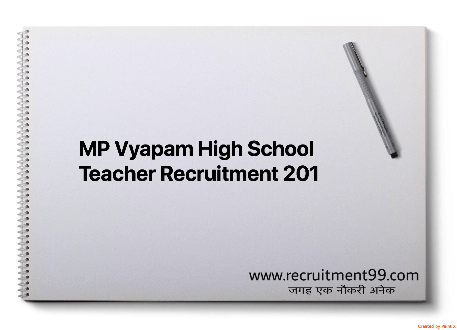 MP Vyapam 17000 High School Teacher Recruitment 2018 