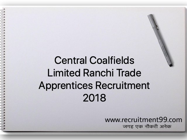 Central Coalfields Limited Ranchi Trade Apprentices Recruitment Admit Card Result 2018